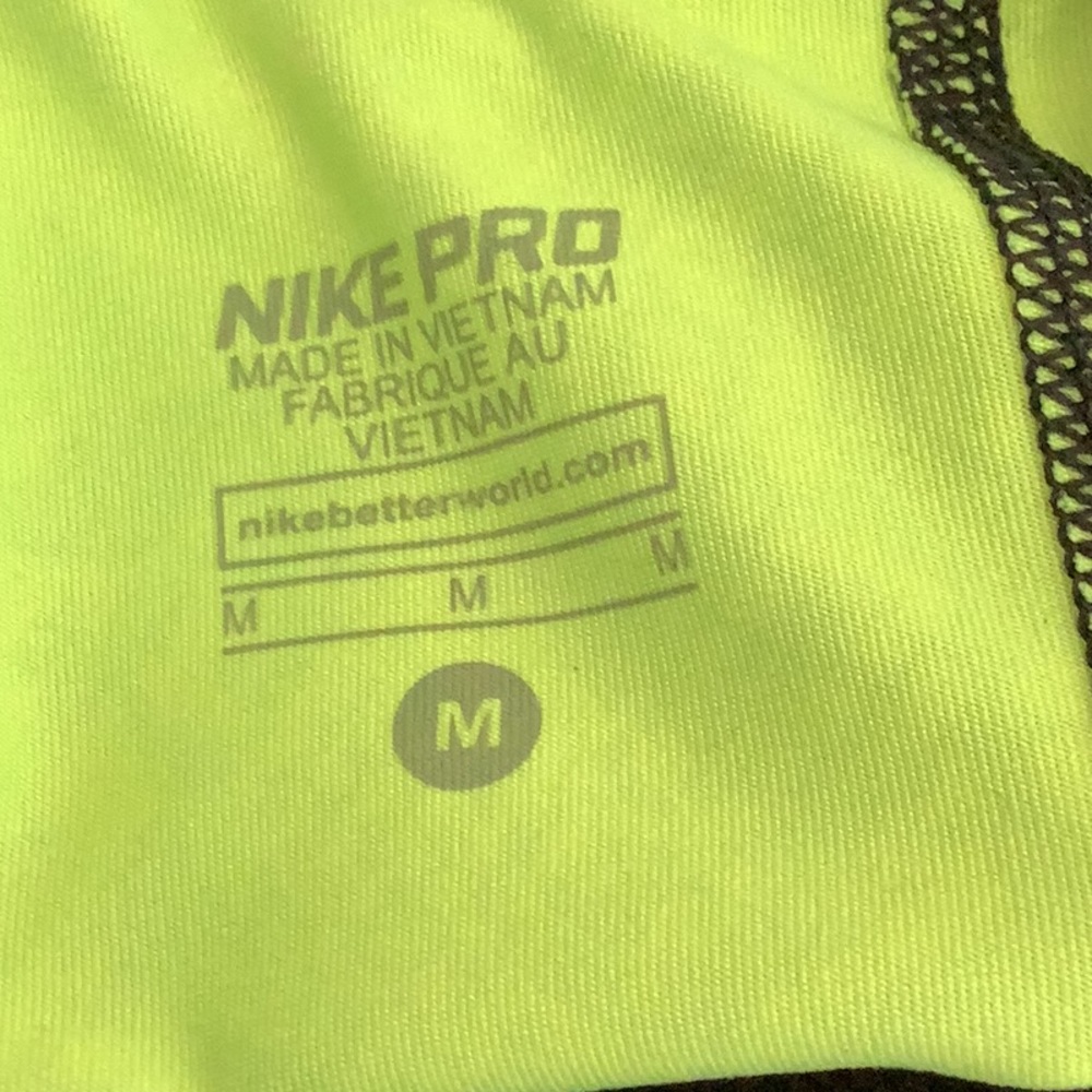 Nike Women's Pro Cool 3-Inch Training Shorts (Black/Volt Snake/medium) - Picture 9 of 9